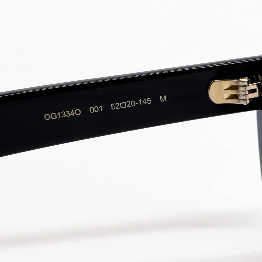 NEW GUCCI GG1334O 001 EYEGLASSES WOMEN BLACK CAT EYE EYEWEAR GUCCI